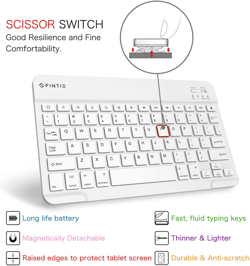 iPad 9th Gen (2021) / iPad 8th Gen / iPad 7th Gen 10.2-Inch Keyboard Case | Fintie
