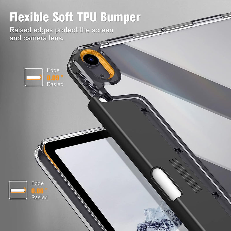 iPad Air 11 (M3 chip 2025, M2 chip 2024) / iPad Air 5th/4th Gen (10.9") Case with Retractable Pencil Holder | Fintie