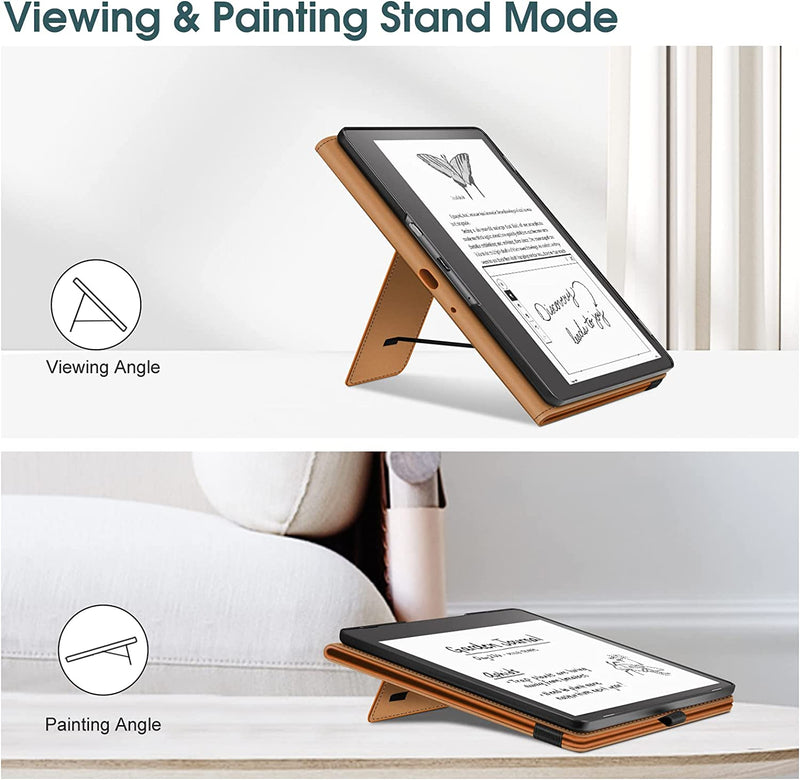 Kindle Scribe (2024/2022) Stand Case w/ Card Slot & Pen Holder | Fintie