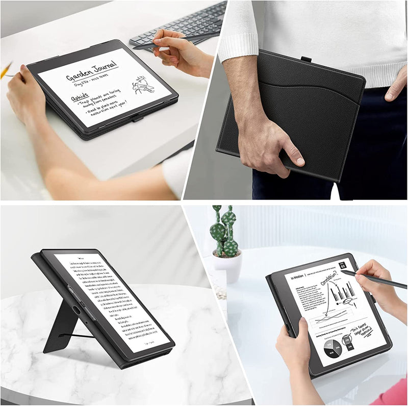 Kindle Scribe (2024/2022) Stand Case w/ Card Slot & Pen Holder | Fintie