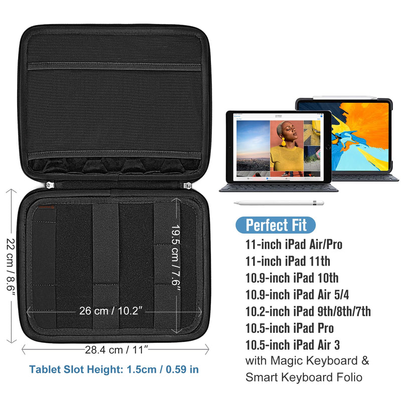 11-inch iPad Tablet Carrying Sleeve with Accessory Pocket | FINPAC