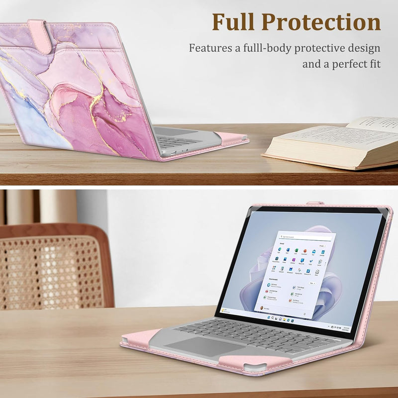Surface Laptop 7 13.8", Surface Laptop 6/5/4/3 13.5" PU Leather Sleeve Case | Fintie
