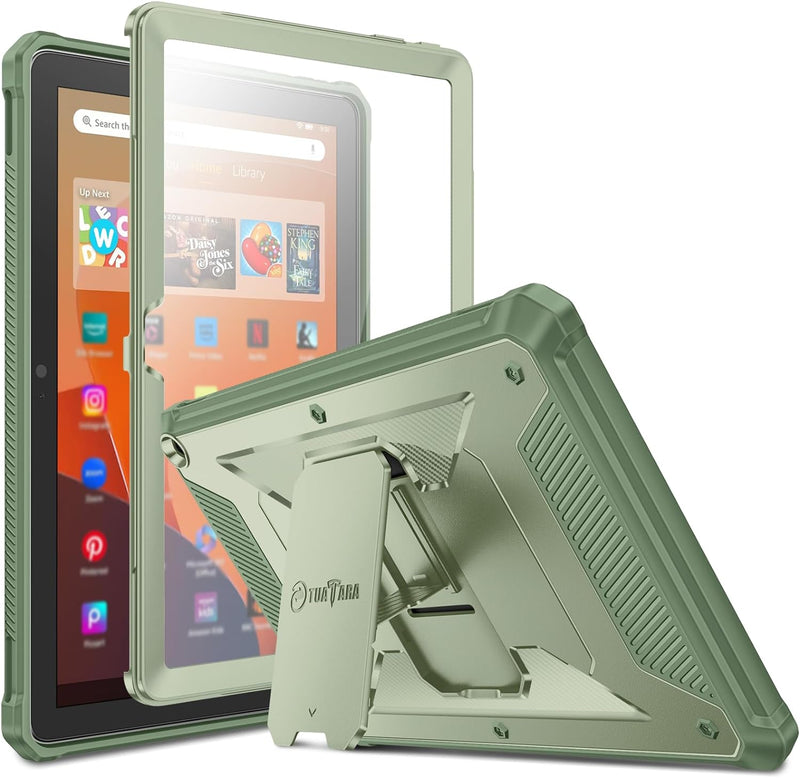 Fire HD 10 (13th Gen 2023) Shockproof Case Built-in Screen Protector | Fintie