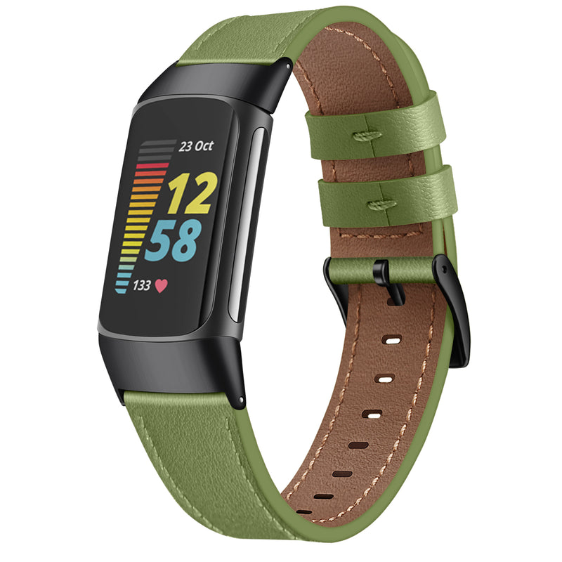 Fitbit Charge 6/5 Genuine Leather Band | Fintie