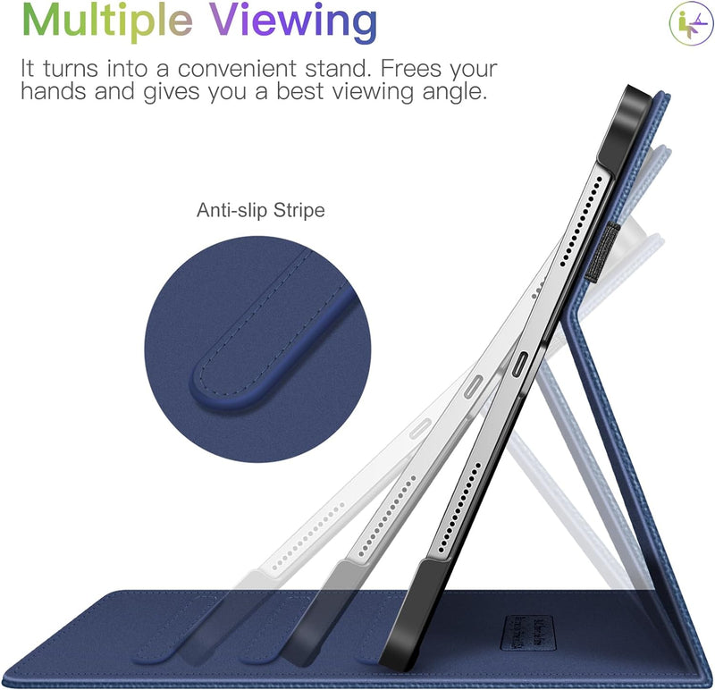 iPad Pro 11 2024 multiple stand case in navy blue