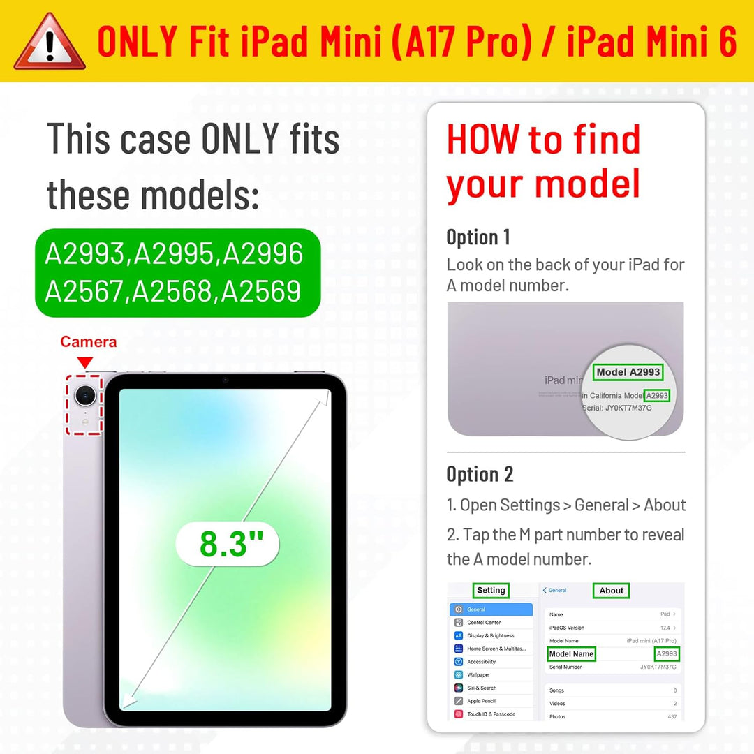 iPad Mini A17 Pro (2024), iPad Mini 6th Gen (2021) Multi