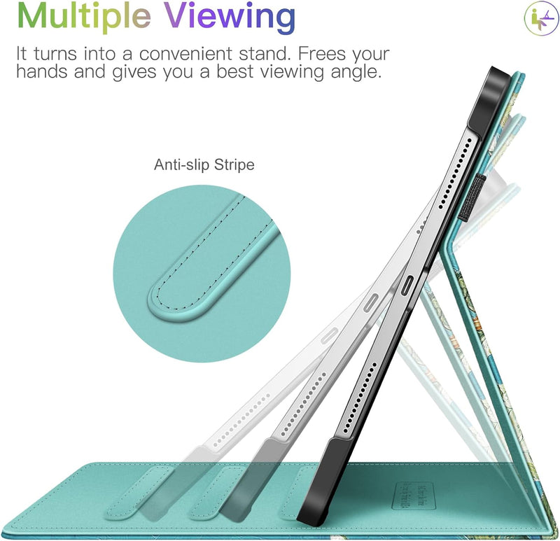ipad pro 11 inch 2024 multi-angle viewing case in blossoms