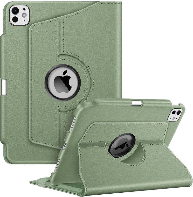 iPad Pro 11-inch 2024 (M4 chip) 360-Degree Swiveling Stand Case | Fintie