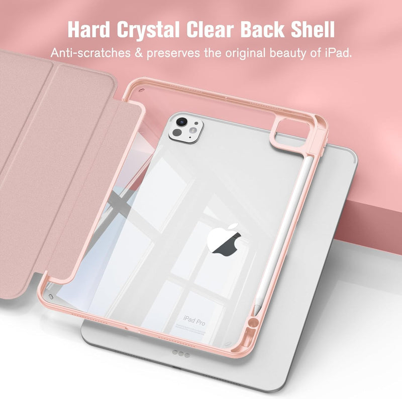 m4 ipad pro 11 case with a clear back to show ipad&