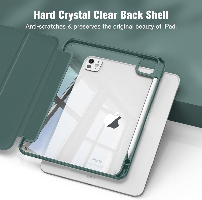 m4 ipad pro 11 case with a clear back to showcase ipad&