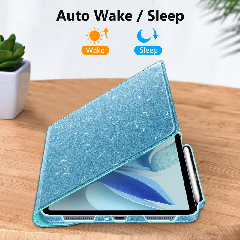 Rotating Case for iPad 11th Gen (A16 chip)/iPad 10th Gen with Glittering Design | Fintie