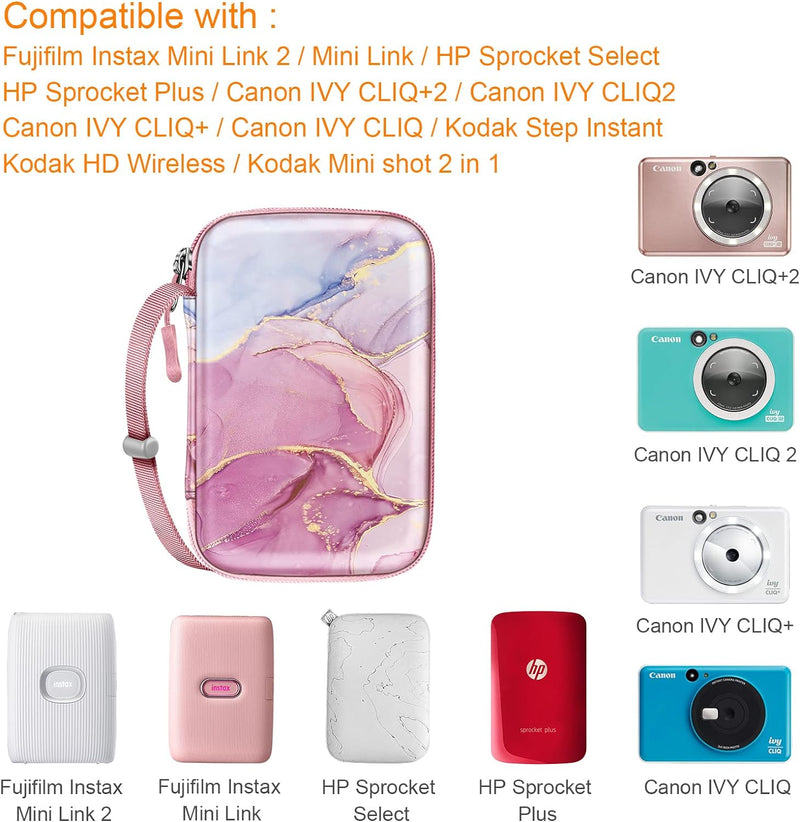 HP Sprocket Plus Photo Printer, Canon Ivy CLIQ, Ivy CLIQ+ Instant Camera Printer Case | Fintie