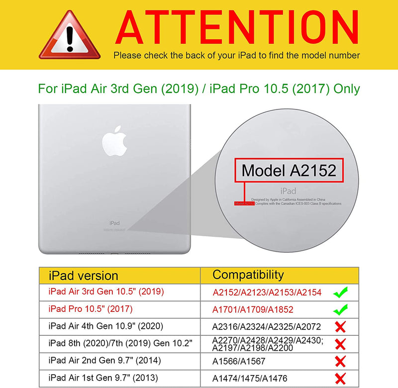 iPad Air 3rd Gen / iPad Pro 10.5 (2017) Hybrid Slim Case | Fintie