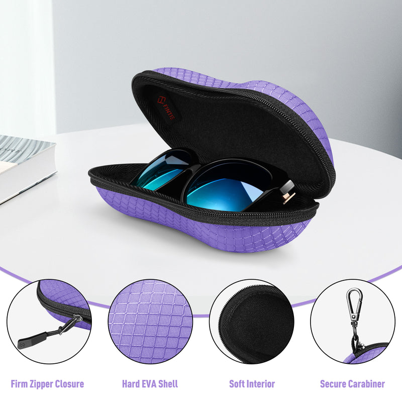 Hard EVA Sunglasses Case with Carabiner | Fintie