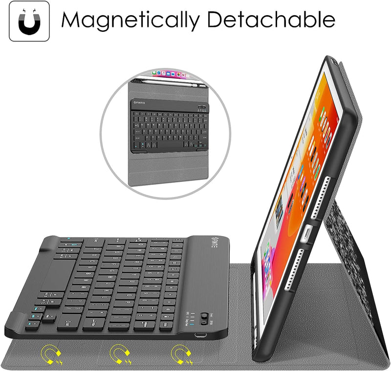 iPad 9th Gen (2021) / iPad 8th Gen / iPad 7th Gen 10.2-Inch Keyboard Case | Fintie