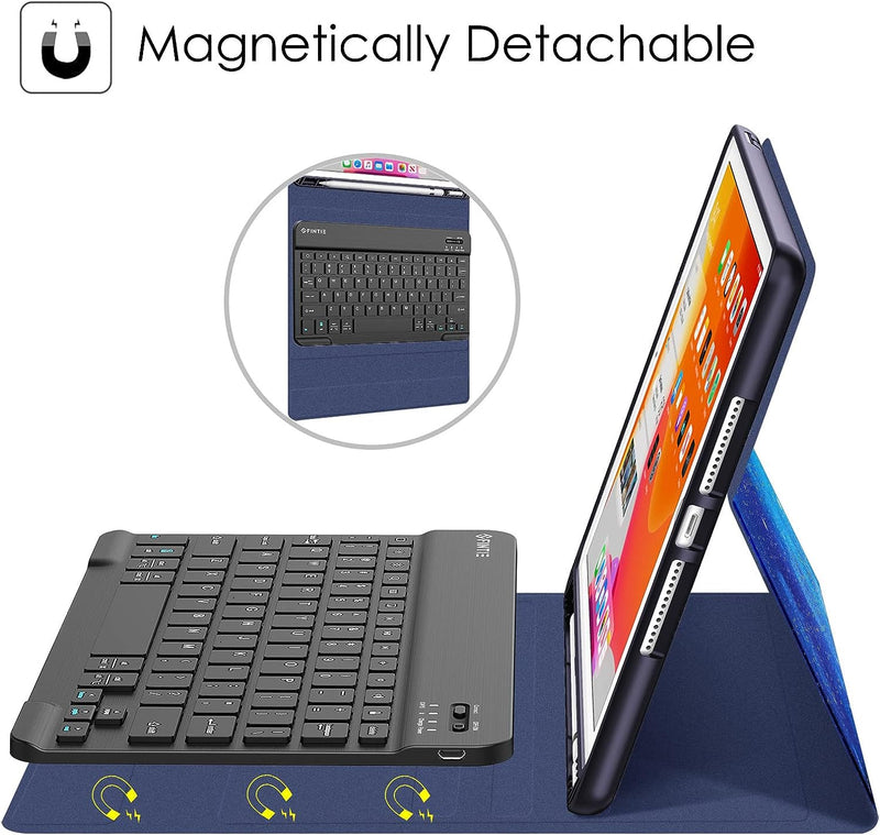 iPad 9th Gen (2021) / iPad 8th Gen / iPad 7th Gen 10.2-Inch Keyboard Case | Fintie
