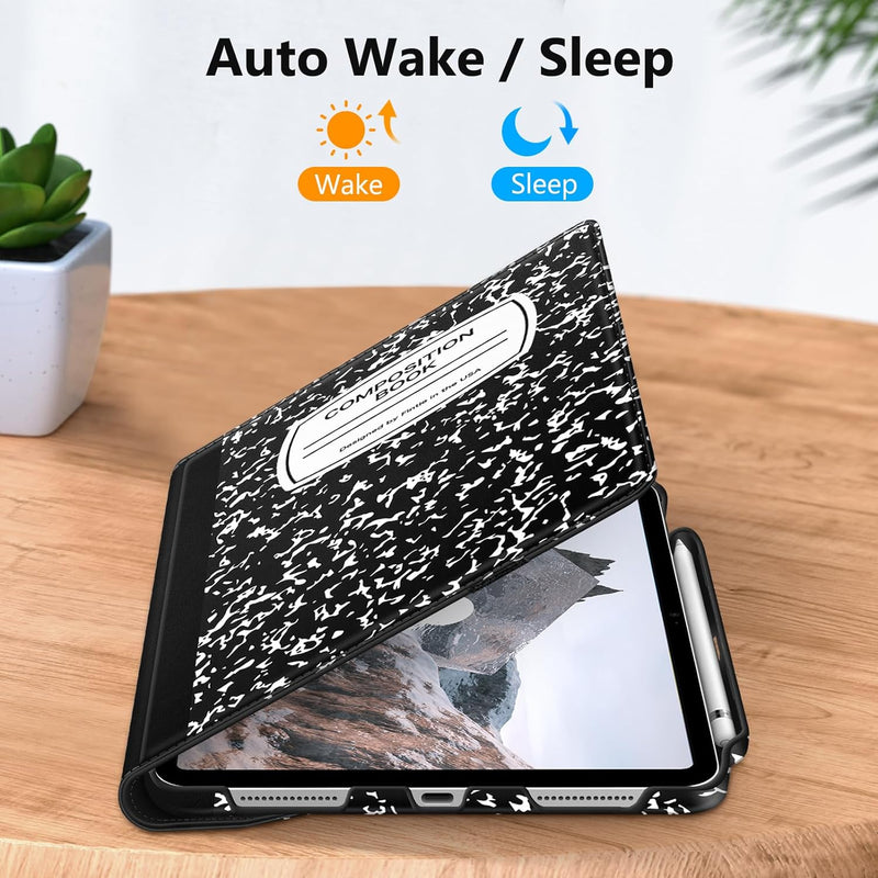 iPad 11-Inch A16 Chip 2025, iPad 10th Gen (2022) 360-Degree Rotating Case w/ Pencil Holder | Fintie