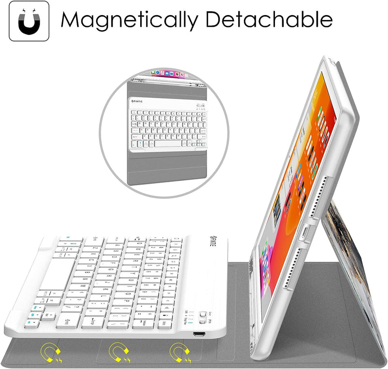 iPad 9th Gen (2021) / iPad 8th Gen / iPad 7th Gen 10.2-Inch Keyboard Case | Fintie