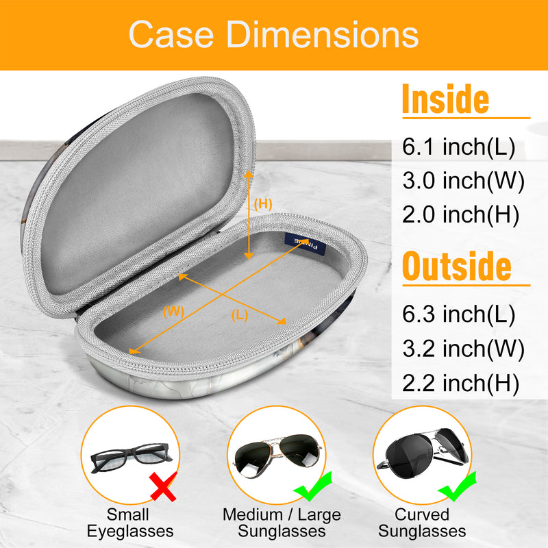 Zipper Eyeglasses Case with Carabiner | Fintie