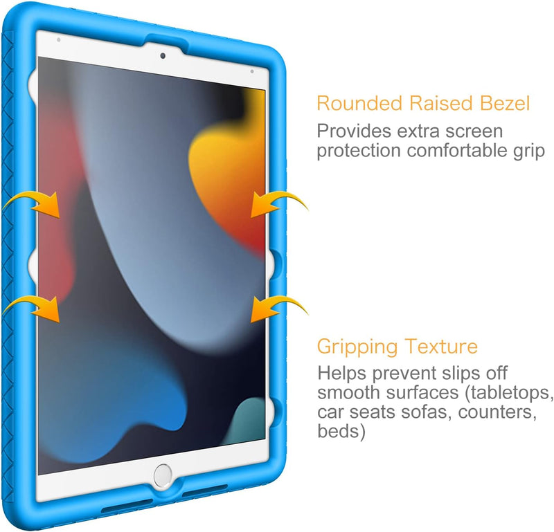 iPad 9th Gen (2021) / iPad 8th Gen / iPad 7th Gen 10.2" Thicken Silicone Back Case | Fintie