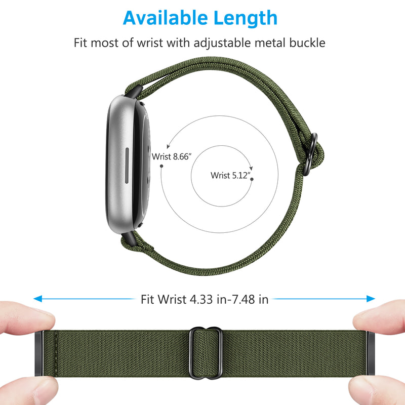 Fitbit Versa 3 / Fitbit Sense Elastic Watch Band | Fintie