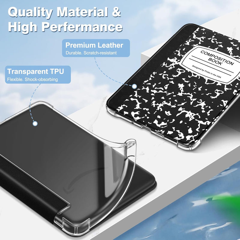 6-Inch Kindle (11th Gen 2024/2022) Slim Case Clear TPU Back Cover | Fintie