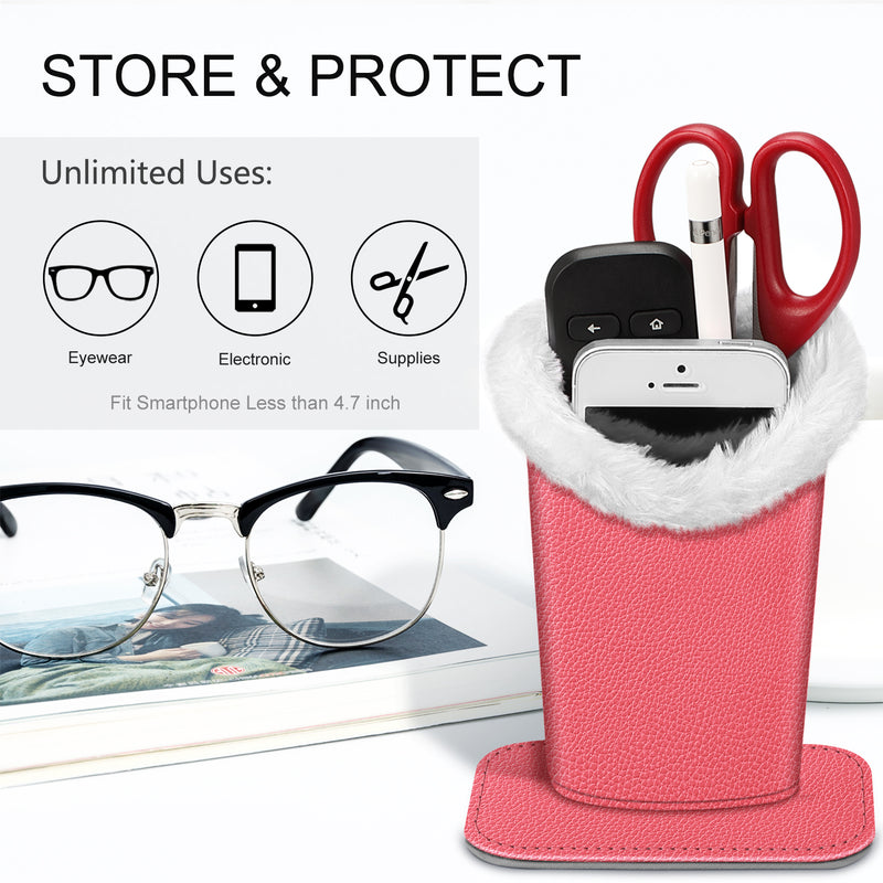Fintie Plush Lined Eyeglasses Holder with Magnetic Base