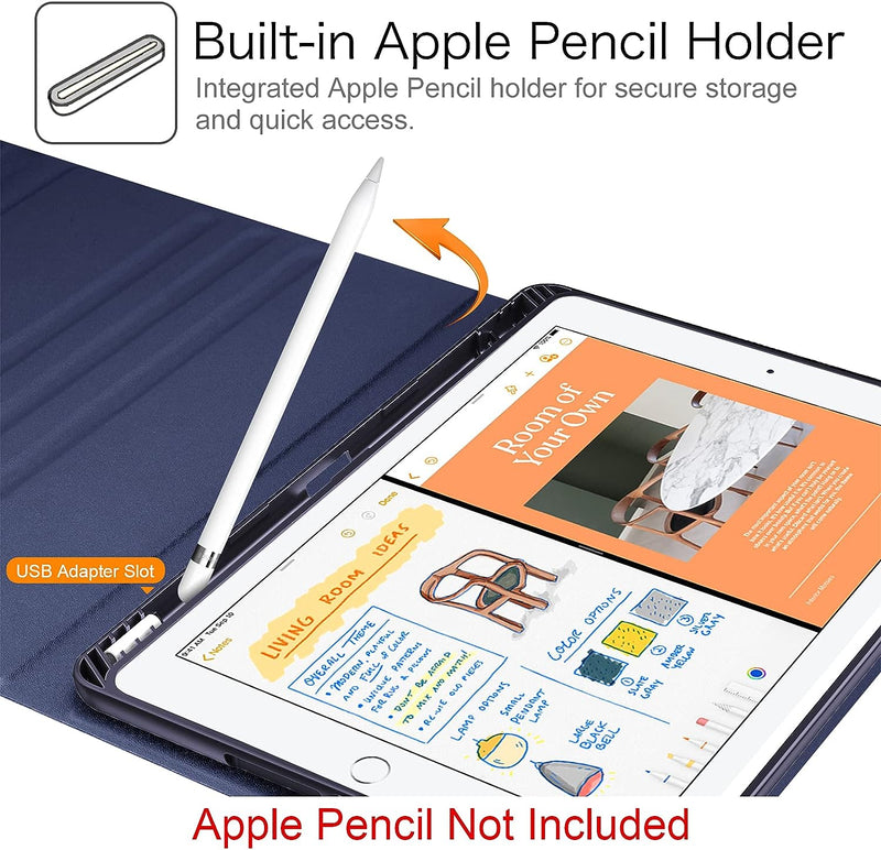 iPad 9th Gen (2021) / iPad 8th Gen / iPad 7th Gen 10.2-Inch Keyboard Case | Fintie