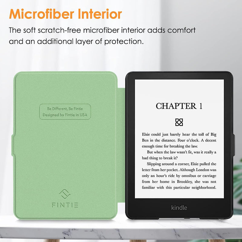 Kindle Paperwhite (11th Gen 2021) SlimShell PU Leather Case | Fintie