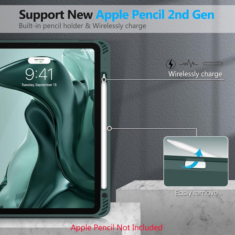 iPad Air 11" (M3/M2 chip, 2025/2024), iPad Air 5th/4th Gen (10.9") Slim Case with Pencil Holder | Fintie