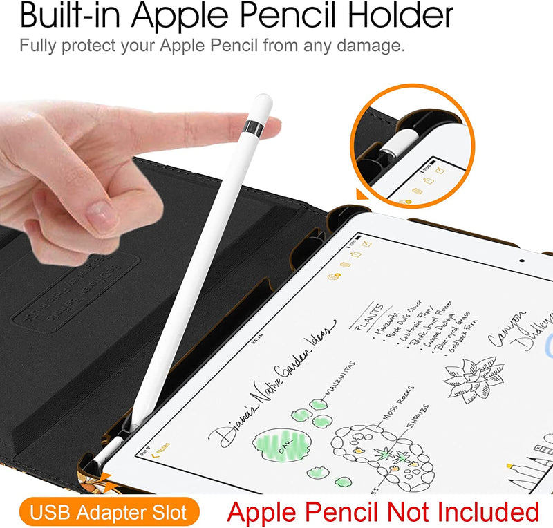 iPad 9 / iPad 8 / iPad 7 Rotating Case with Pencil Holder | Fintie
