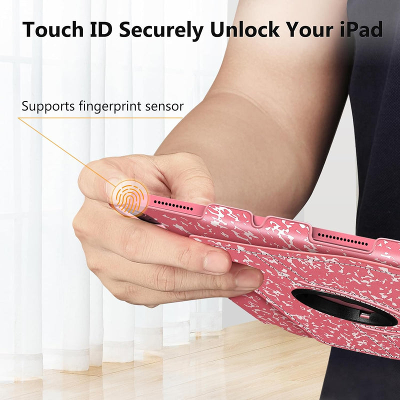 iPad 11-Inch A16 Chip 2025, iPad 10th Gen (2022) 360-Degree Rotating Case w/ Pencil Holder | Fintie