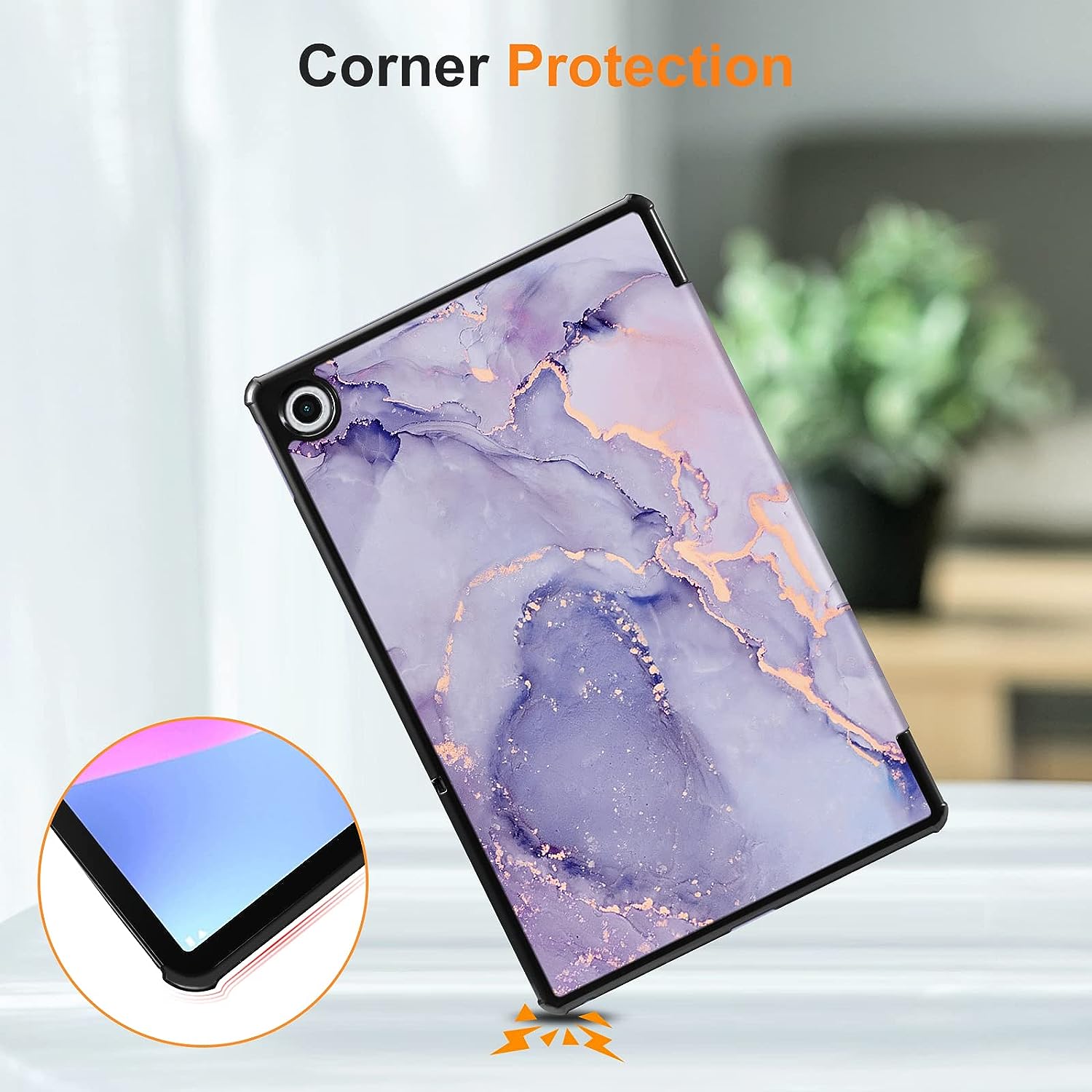 CaseBot Case for Lenovo Tab M10 Plus 10.3 (Not for M10 Plus Gen 3rd 10.6  2022), Lightweight Slim Shell Stand Cover for Lenovo Tab M10 Plus (2020 2nd