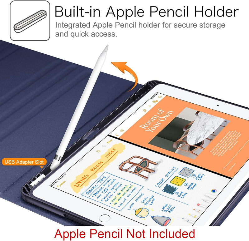 iPad 9th Gen (2021) / iPad 8th Gen / iPad 7th Gen 10.2-Inch Keyboard Case | Fintie