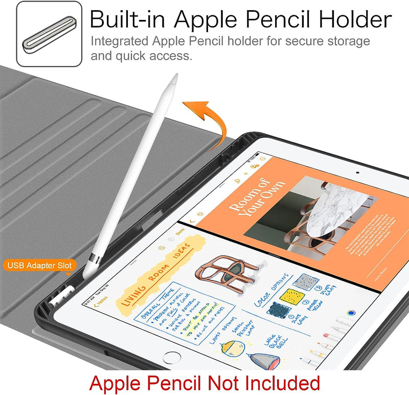 iPad 9th Gen (2021) / iPad 8th Gen / iPad 7th Gen 10.2-Inch Keyboard Case | Fintie