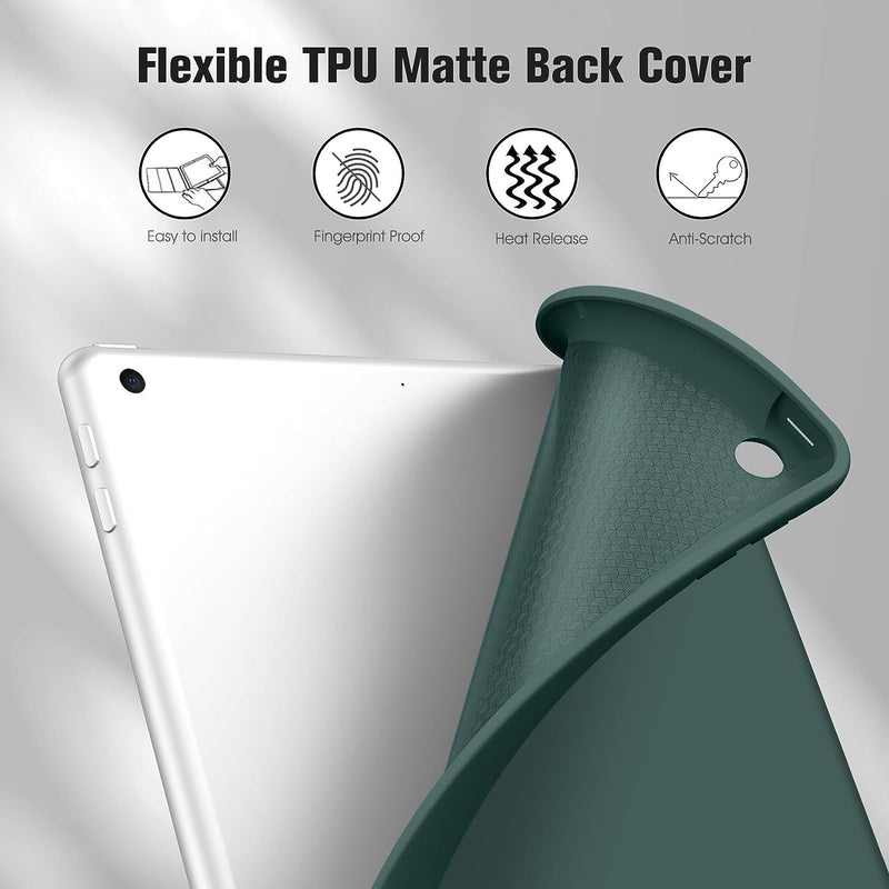 iPad 9th Gen (2021) / iPad 8th Gen/ iPad 7th Gen Soft TPU Stand Back Case | Fintie