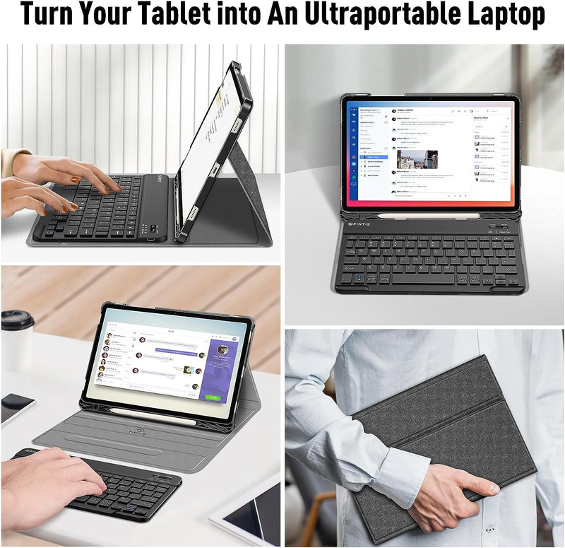 Galaxy Tab S9 11-inch Slim Case with Bluetooth Keyboard | Fintie