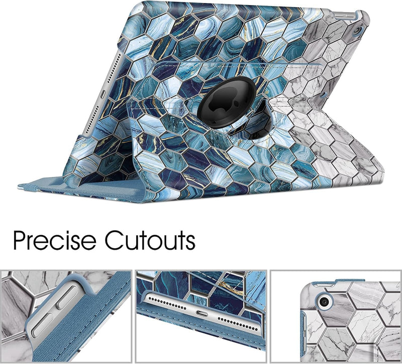 iPad 9th Gen, iPad 8th/7th Gen 360-Degree Rotating Case with Pencil Holder | Fintie