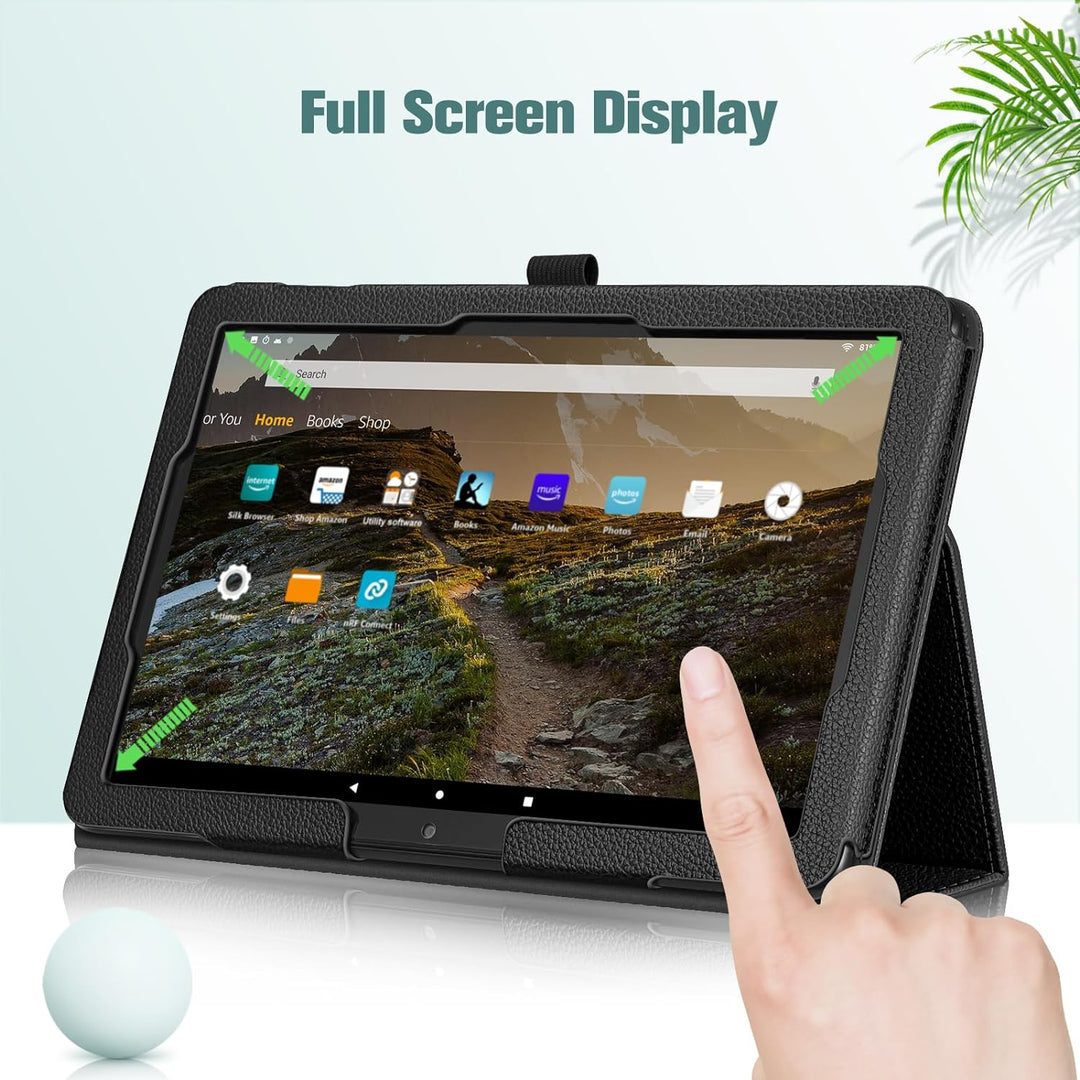 Custodia Per Fire HD 10 (2017-2019) Con Pennino - Cover Pelle PU Auto Sveglia/Sonno - Foto 11