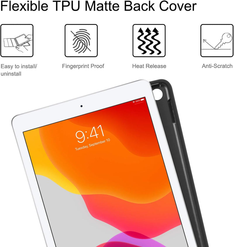 iPad 9th Gen (2021) / iPad 8th Gen / iPad 7th Gen 10.2-Inch Keyboard Case | Fintie