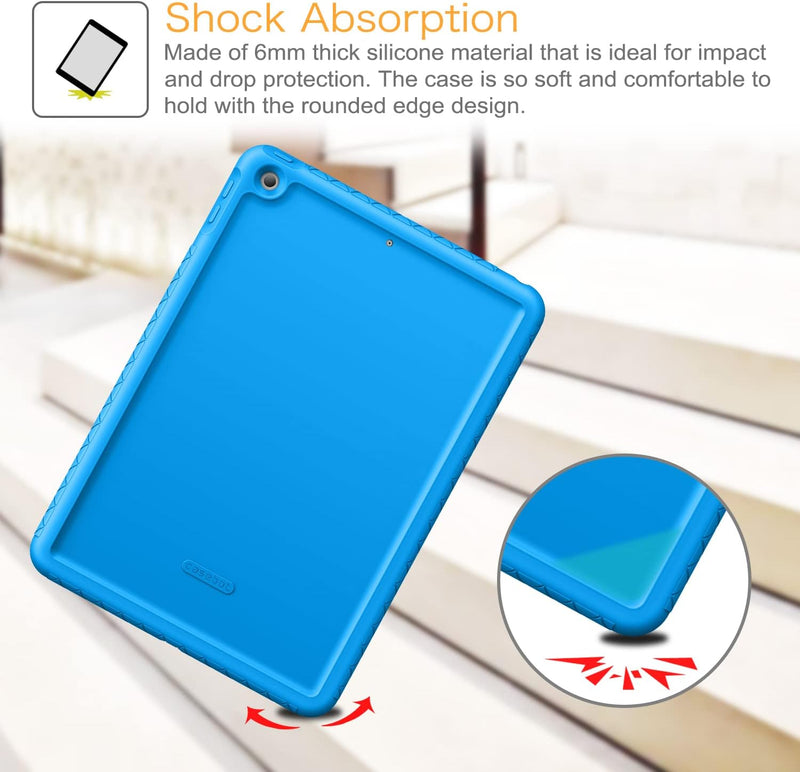 iPad 9th Gen (2021) / iPad 8th Gen / iPad 7th Gen 10.2" Thicken Silicone Back Case | Fintie