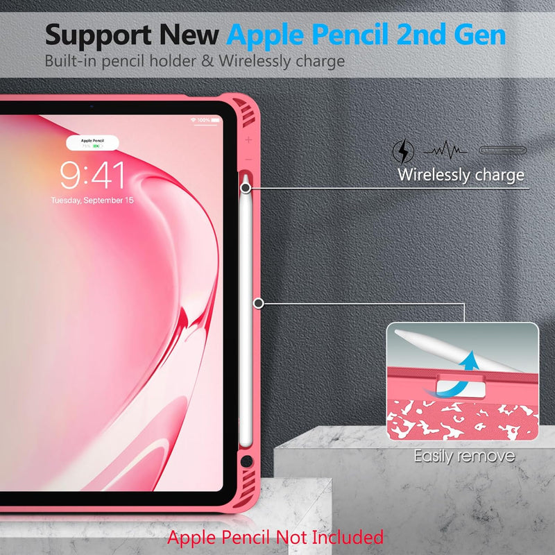 iPad Air 11" (M3/M2 chip, 2025/2024), iPad Air 5th/4th Gen (10.9") Slim Case with Pencil Holder | Fintie