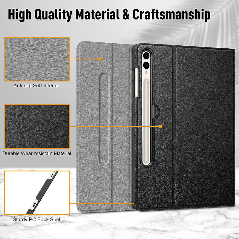 Galaxy Tab S9 Plus (2023) Keyboard Case w/ S Pen Holder | Fintie