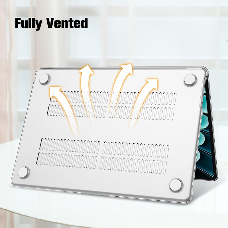 MacBook Air 15 Inch M4/M3/M2 Chip (A3241/A3114/A2941) Protective Snap-On Hard Shell Case | Fintie