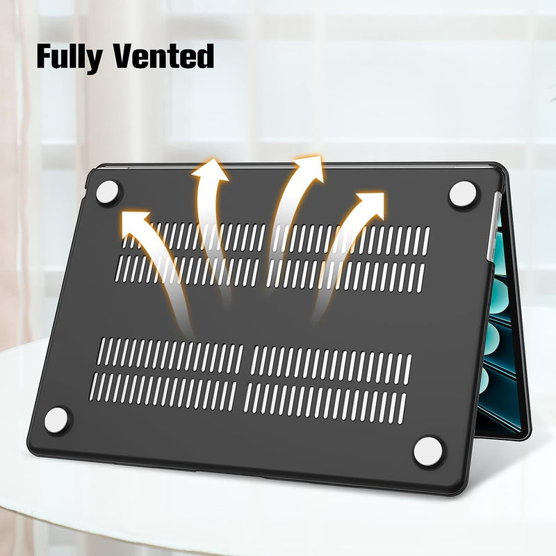 MacBook Air 15 Inch M4/M3/M2 Chip (A3241/A3114/A2941) Protective Snap-On Hard Shell Case | Fintie
