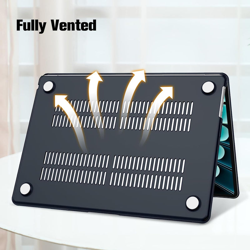 MacBook Air 15 Inch M4/M3/M2 Chip (A3241/A3114/A2941) Protective Snap-On Hard Shell Case | Fintie