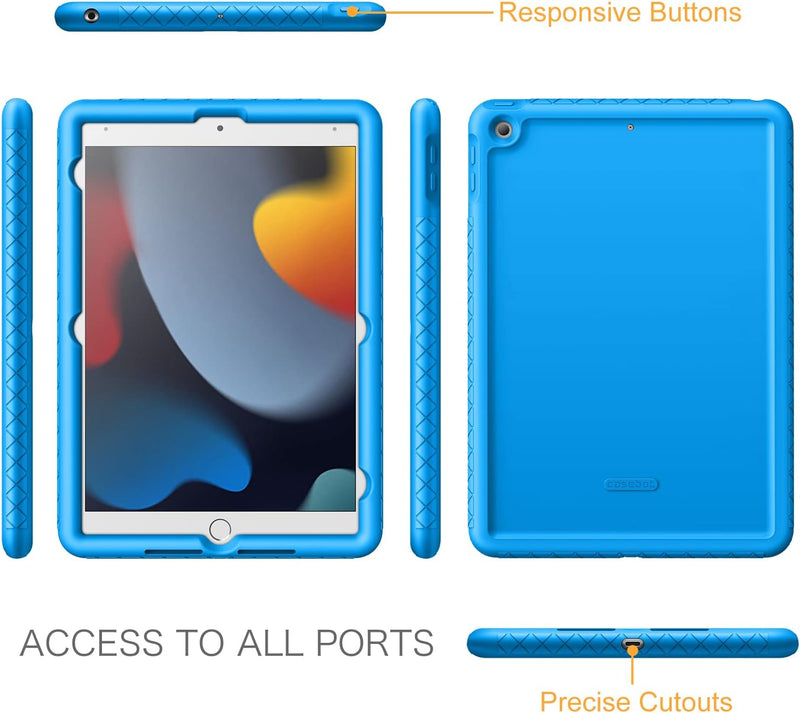 iPad 9th Gen (2021) / iPad 8th Gen / iPad 7th Gen 10.2" Thicken Silicone Back Case | Fintie
