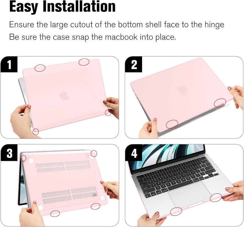 MacBook Air 13.6" M4/M3/M2 Chip (Model A3240/A3113/A2681, 2025/2024/2022) Hard Shell Case | Fintie