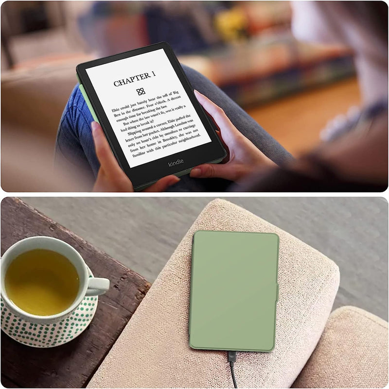 Kindle Paperwhite (11th Gen 2021) SlimShell PU Leather Case | Fintie