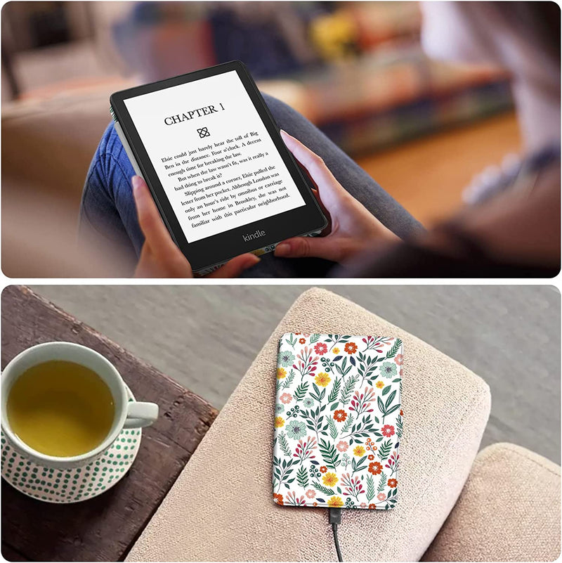 Kindle Paperwhite (11th Gen 2021) SlimShell PU Leather Case | Fintie